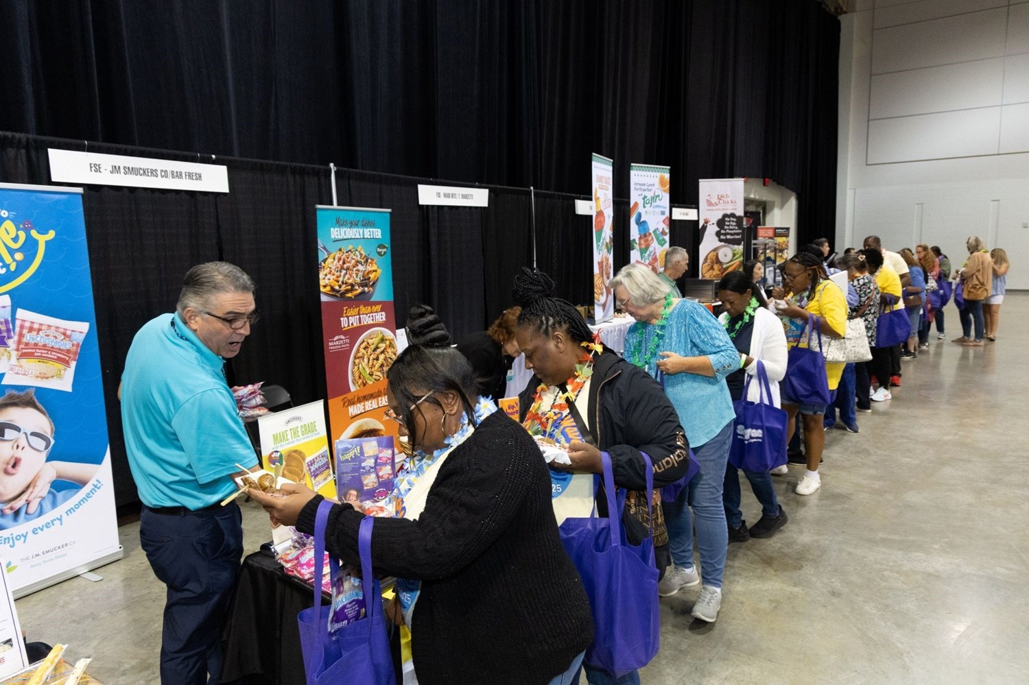 food expo with booths